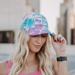 Golf hat – Blue and pink Tiedye(3)