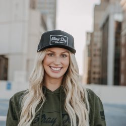Rope hat – Black with white logo(1)